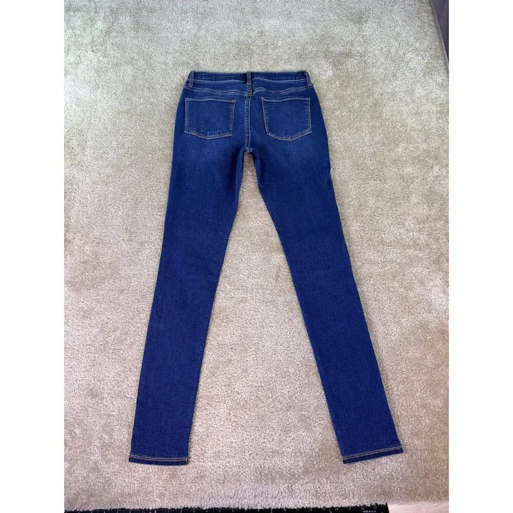 Old Navy Girls Rockstar Super Skinny Jeggings High Rise Blue Jeans Size 16 C332